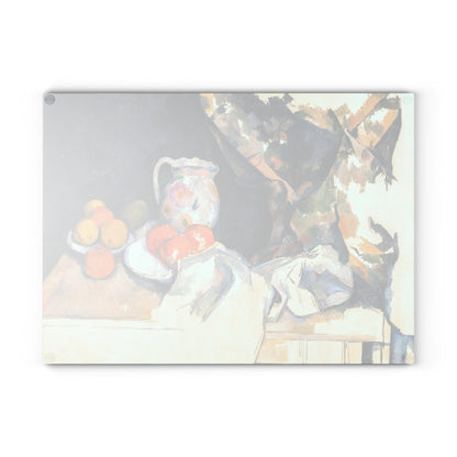 Curtain and Fruit | Glass Chopping Board