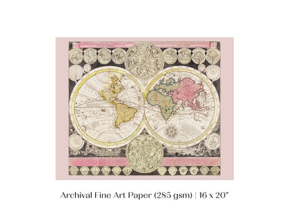 Vintage World Map | P162