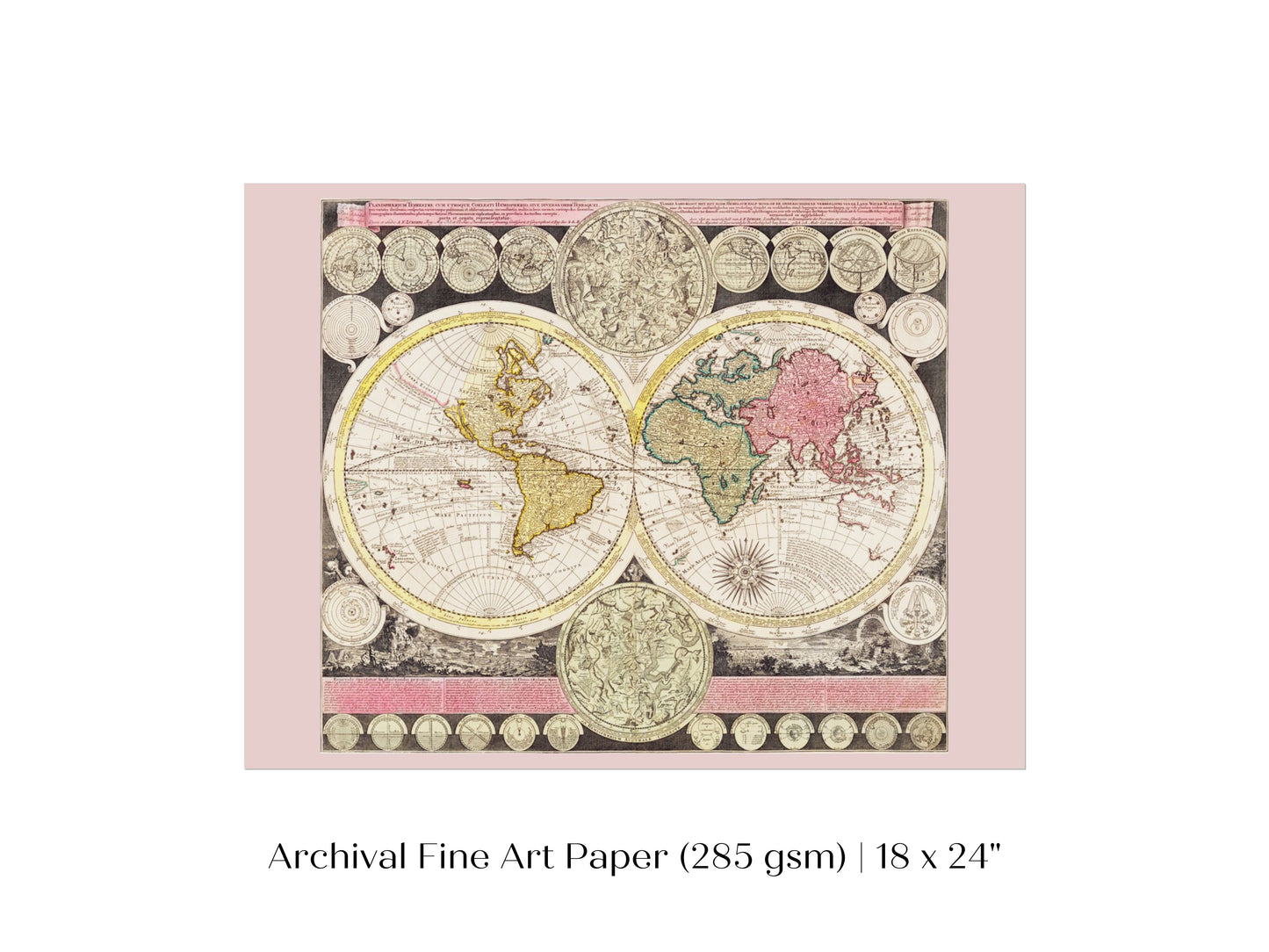 Vintage World Map | P162