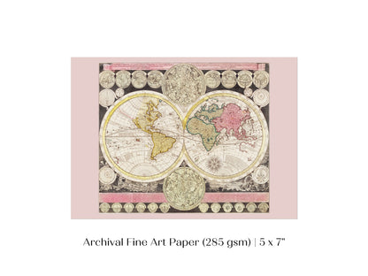 Vintage World Map | P162