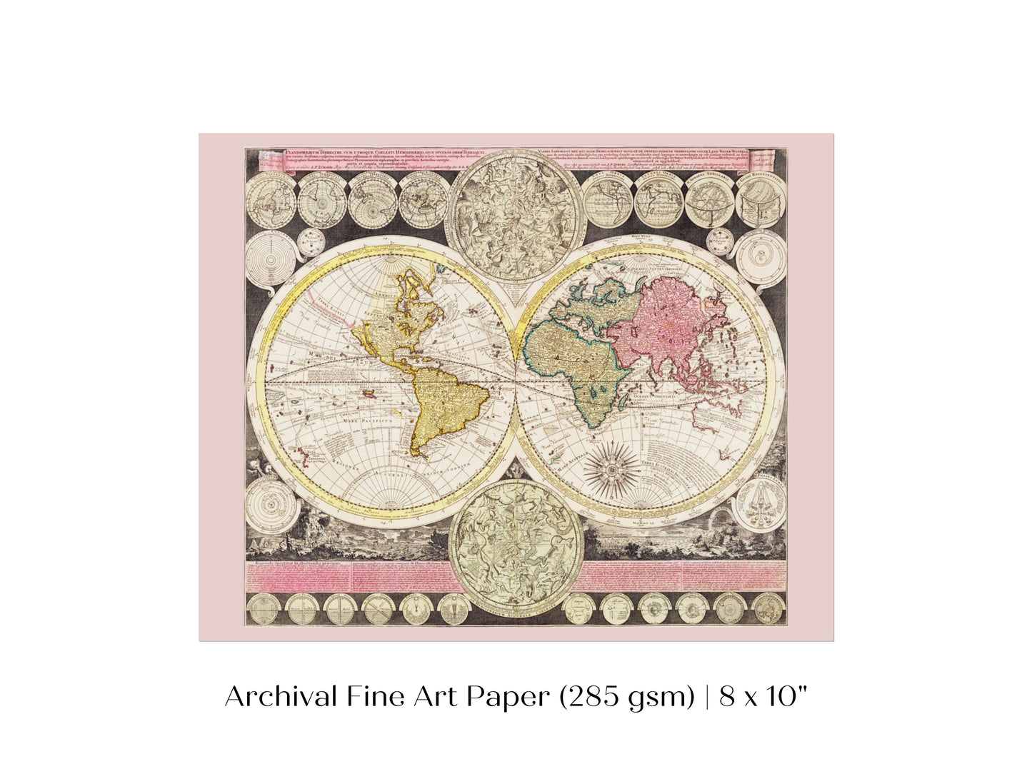 Vintage World Map | P162
