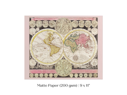 Vintage World Map | P162