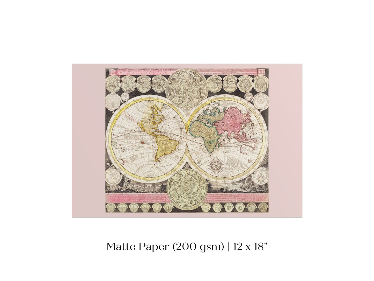 Vintage World Map | P162