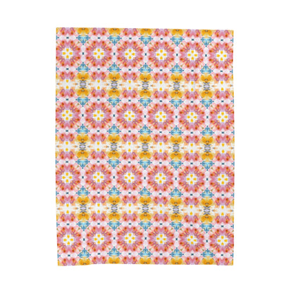 Daisy Bloom | Minky Throw Blanket