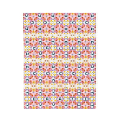 Spring Blooms | Minky Throw Blanket