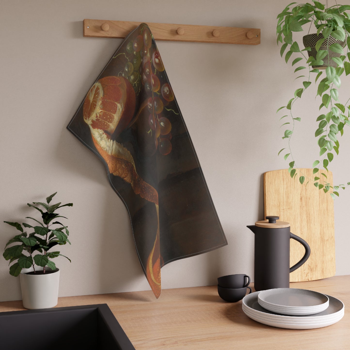 Oranges and Grapes | Tea Towel