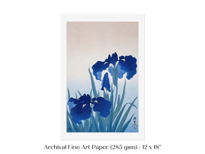 Blue Iris | Vintage Japanese Art | P156