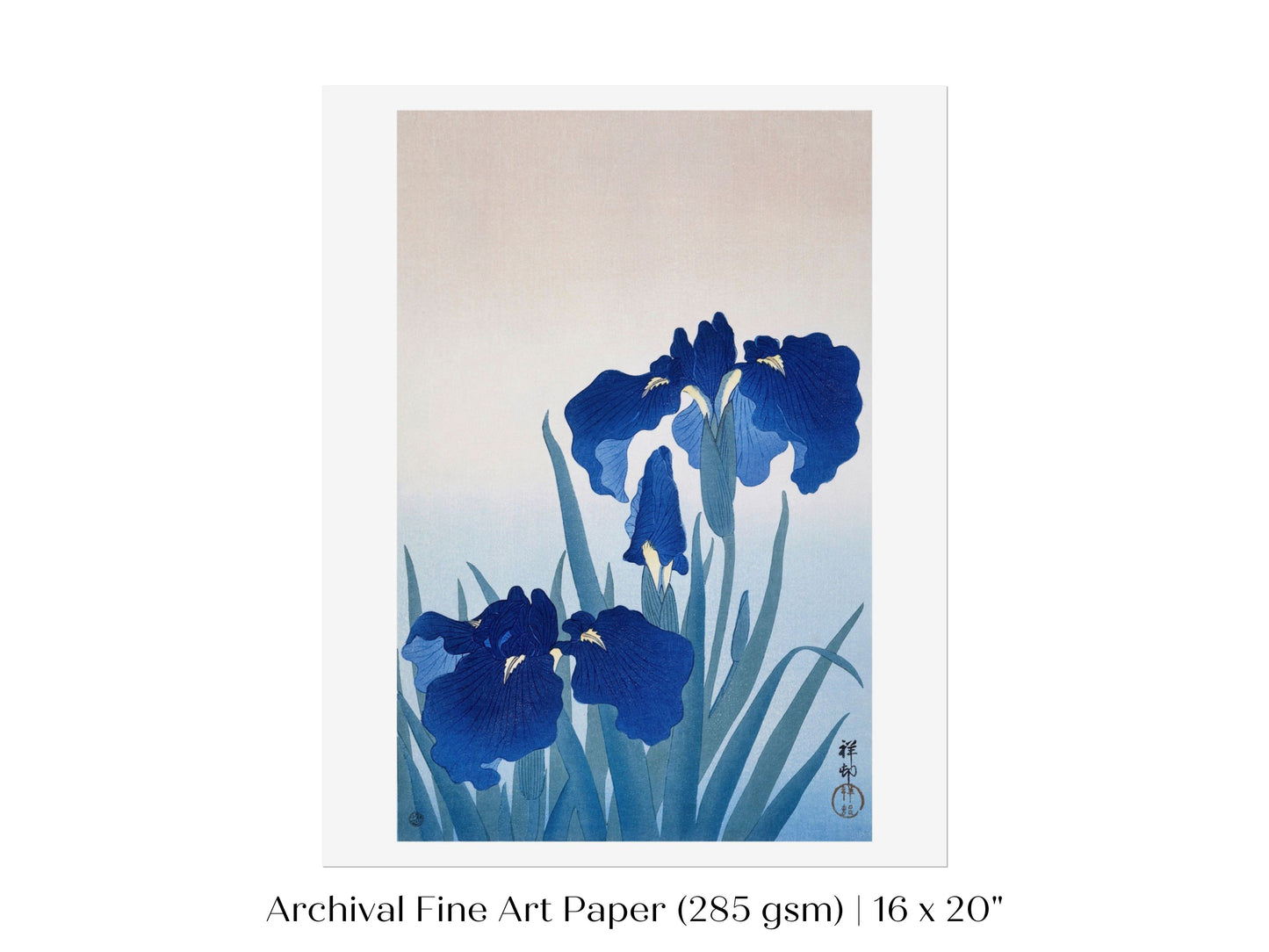 Blue Iris | Vintage Japanese Art | P156