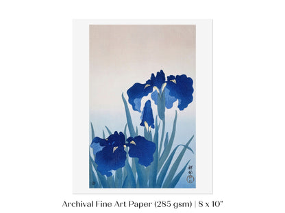 Blue Iris | Vintage Japanese Art | P156