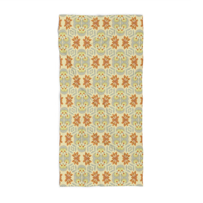Bella Bouquet Damask in Soft Cream and Grey | Beach Towel