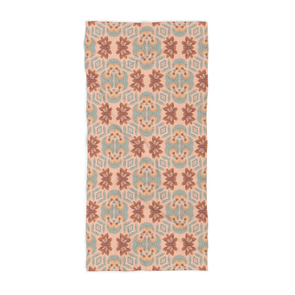 Bella Bouquet Floral Damask in Plaster Pink | Beach Towel