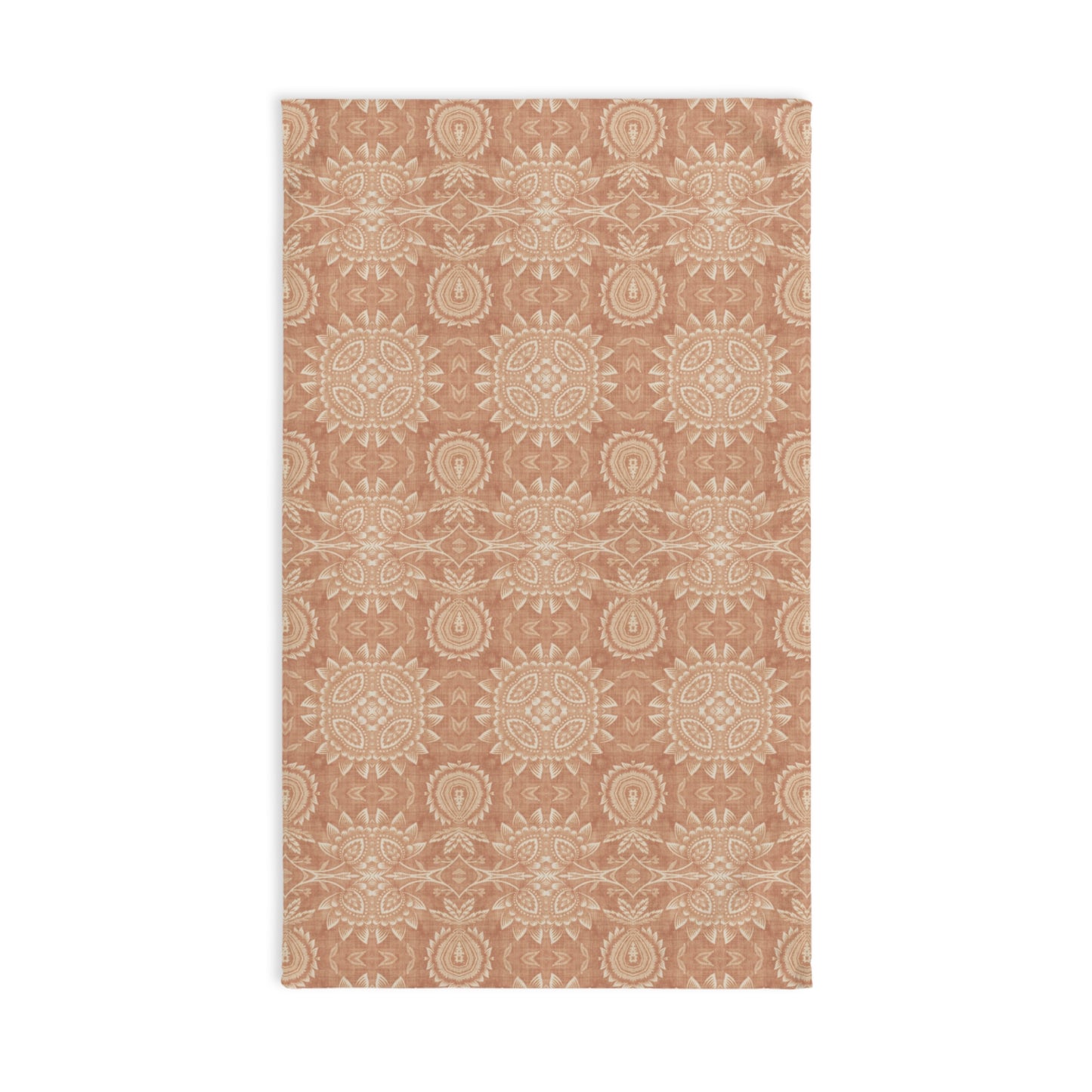 Paloma Flowers and Pineapples in Tan and Cream | Hand Towel