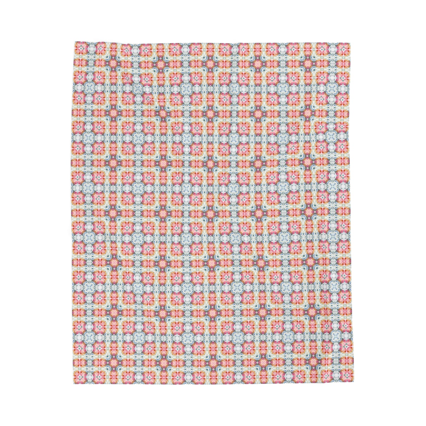 Square Bloom | Minky Throw Blanket