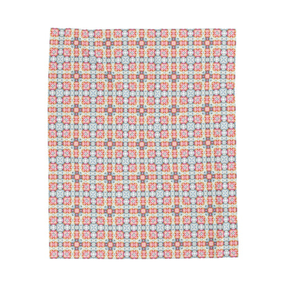 Square Bloom | Minky Throw Blanket