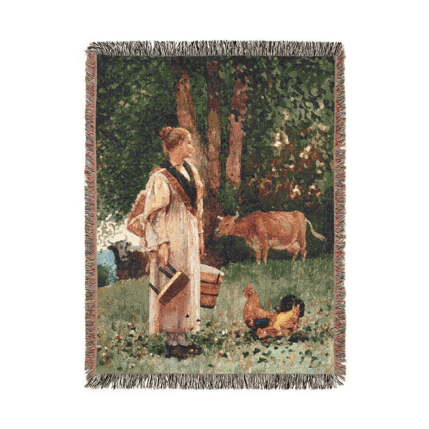 The Milk Maid | Woven Blanket