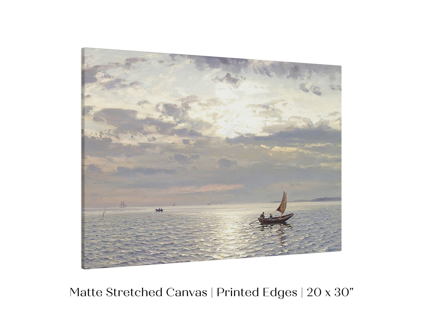 Grey Sailing Boat Seascape | P427