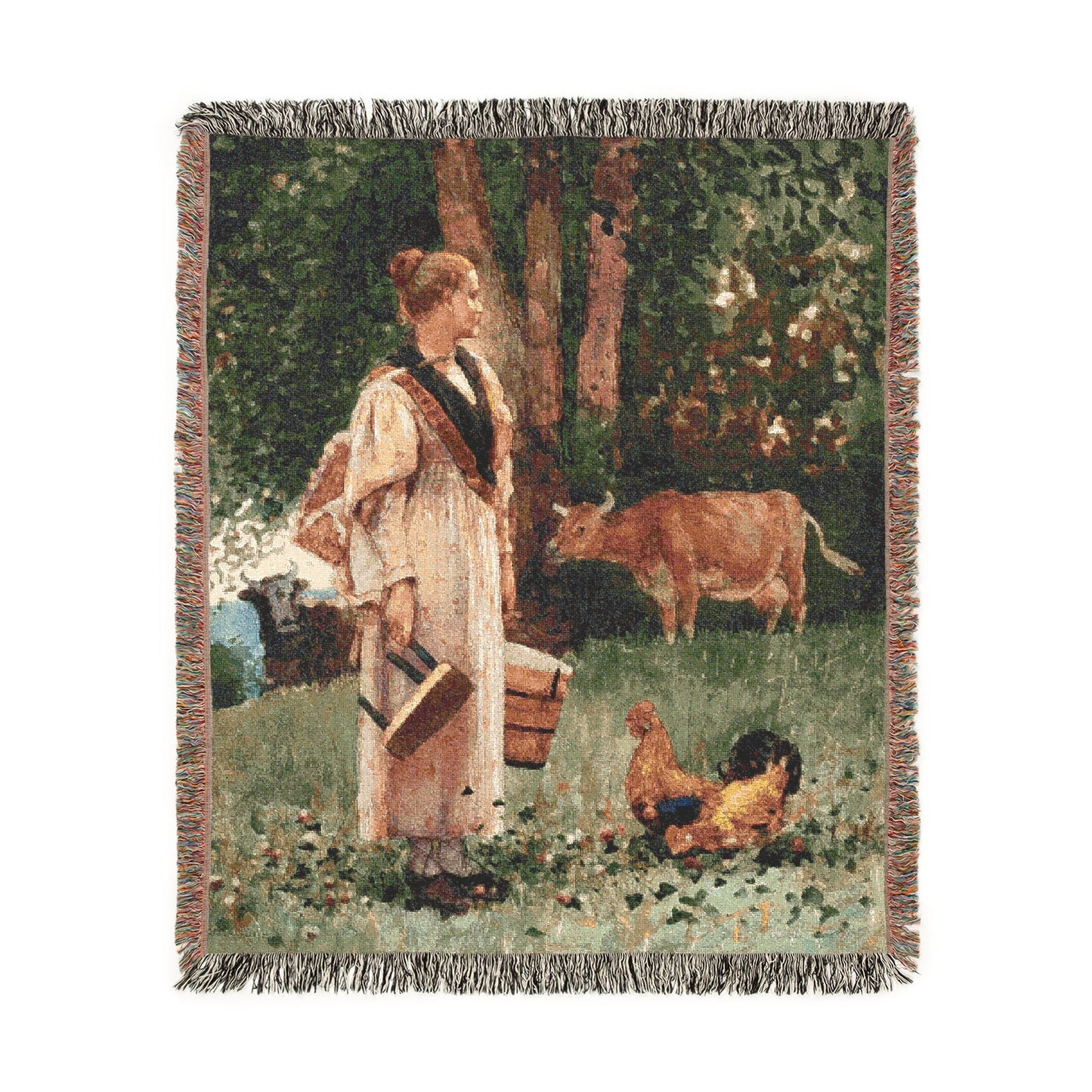 The Milk Maid | Woven Blanket