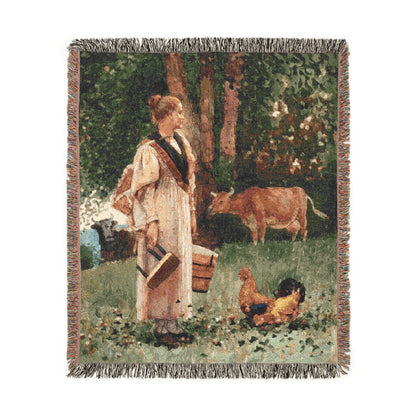 The Milk Maid | Woven Blanket