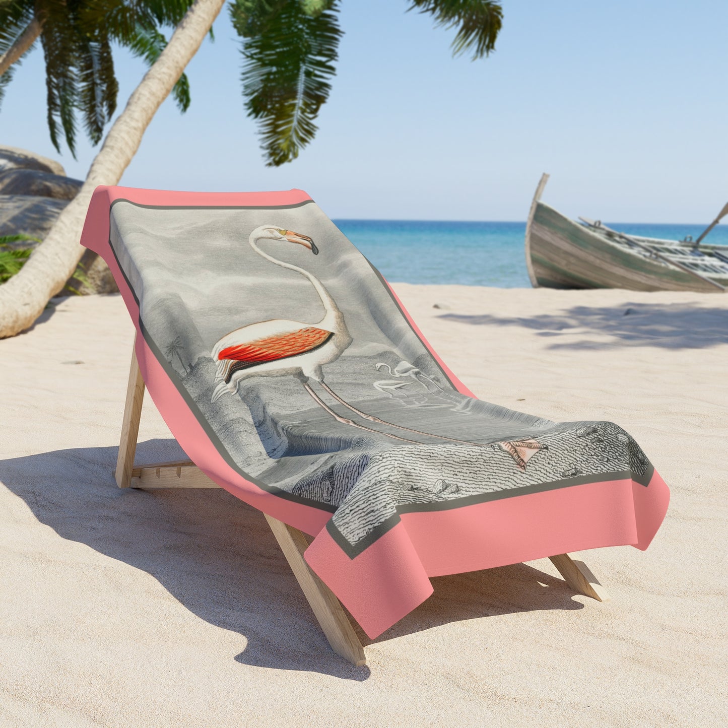 White Flamingo | Beach Towel