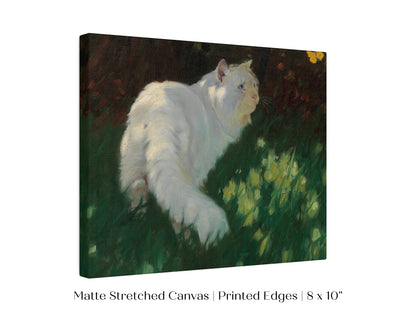 White Cat and Yellow Butterflies | P450