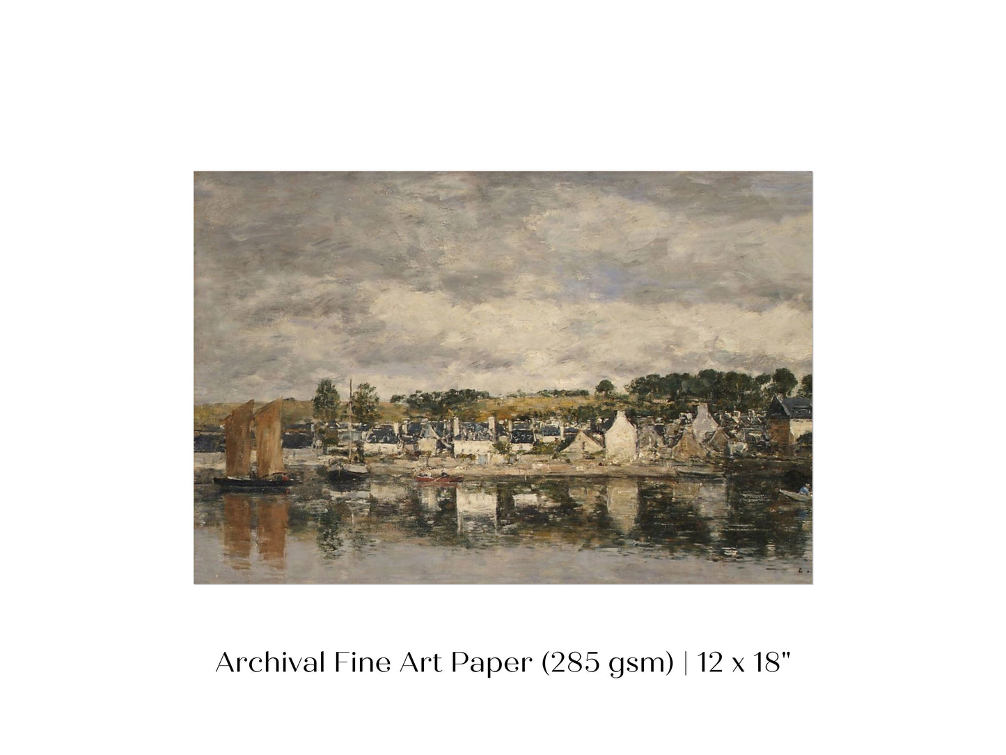 French Village by A River  | P124