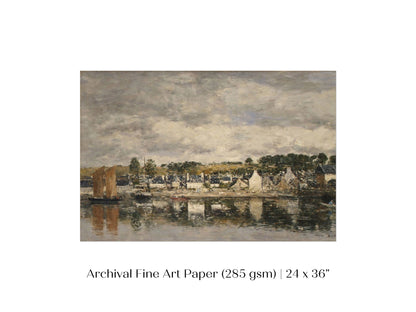 French Village by A River  | P124