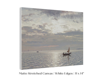 Grey Sailing Boat Seascape | P427