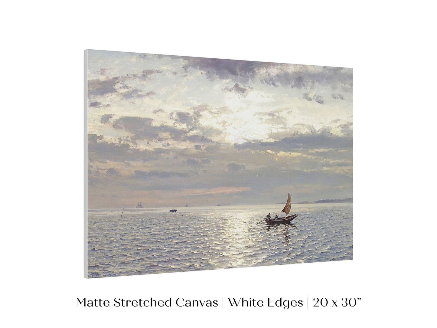Grey Sailing Boat Seascape | P427