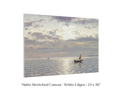 Grey Sailing Boat Seascape | P427