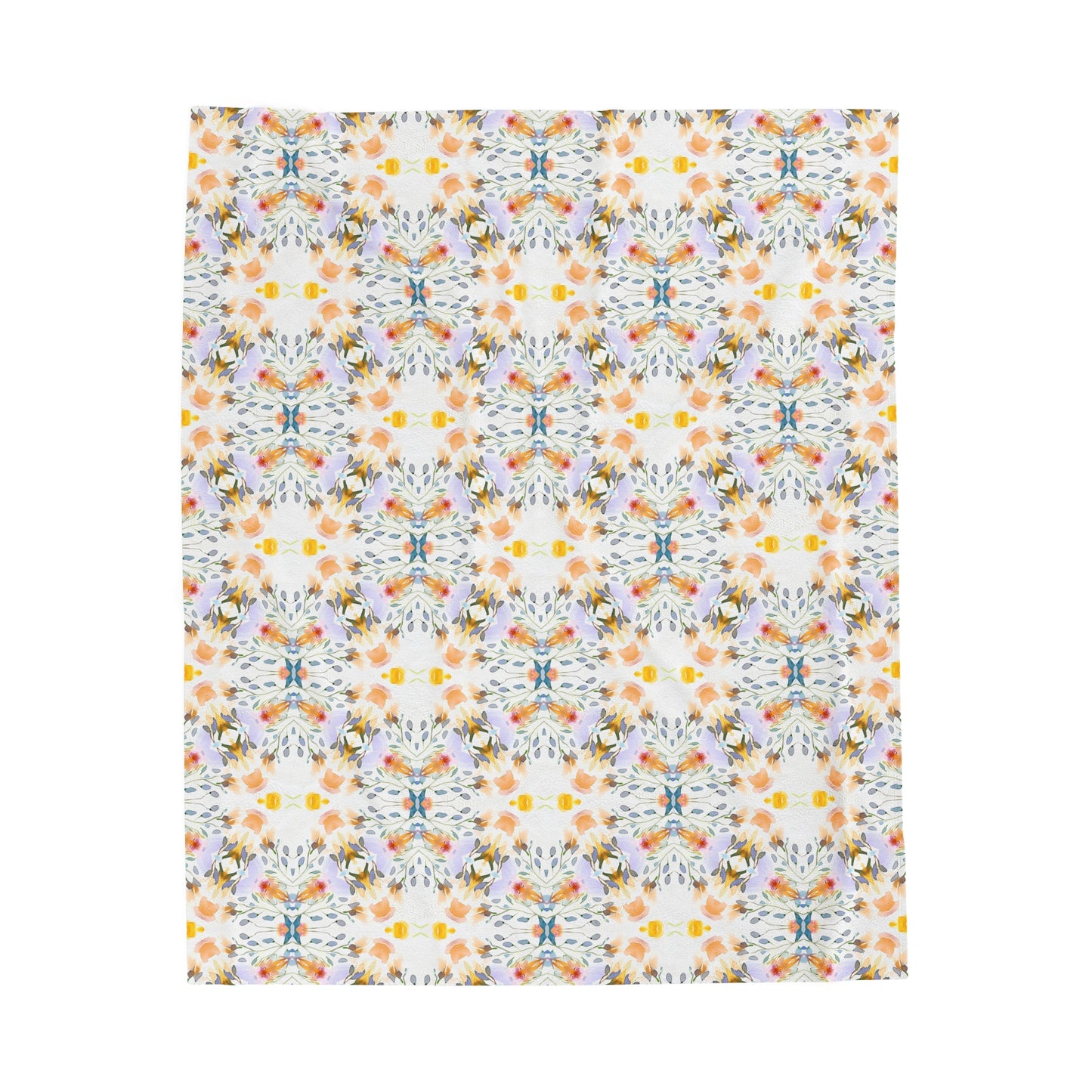 Petals and Blooms | Minky Throw Blanket