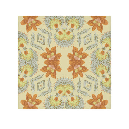 Bella Bouquet Damask in Soft Cream and Grey | Face Towel