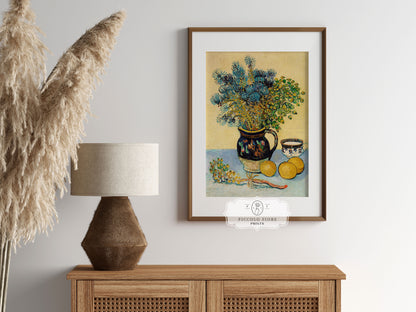Rustic Blue and Yellow | Gallery Wall Set | 4 Prints | S10-9.1