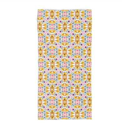 Aztec Floral Bows | Design 1 | Mirrored Watercolour | Beach Towel