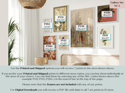 Subtle Eclectic | Gallery Wall Set | 7 Prints | M7-2
