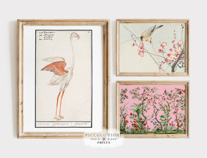 Birds and Flowers | Gallery Wall Set | 8 Prints | M8-2