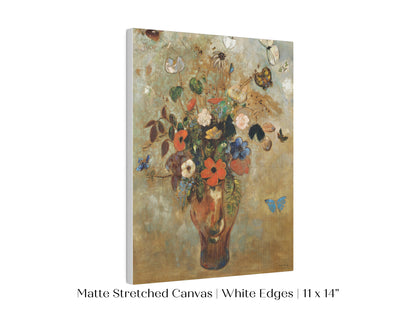 Still Life with a Vase of Flowers and Butterflies | P34