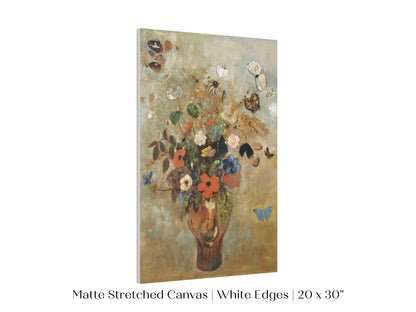 Still Life with a Vase of Flowers and Butterflies | P34