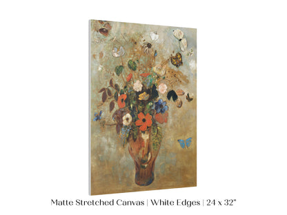 Still Life with a Vase of Flowers and Butterflies | P34