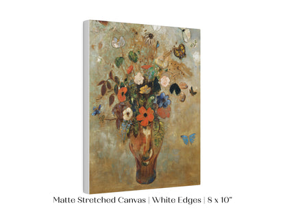 Still Life with a Vase of Flowers and Butterflies | P34