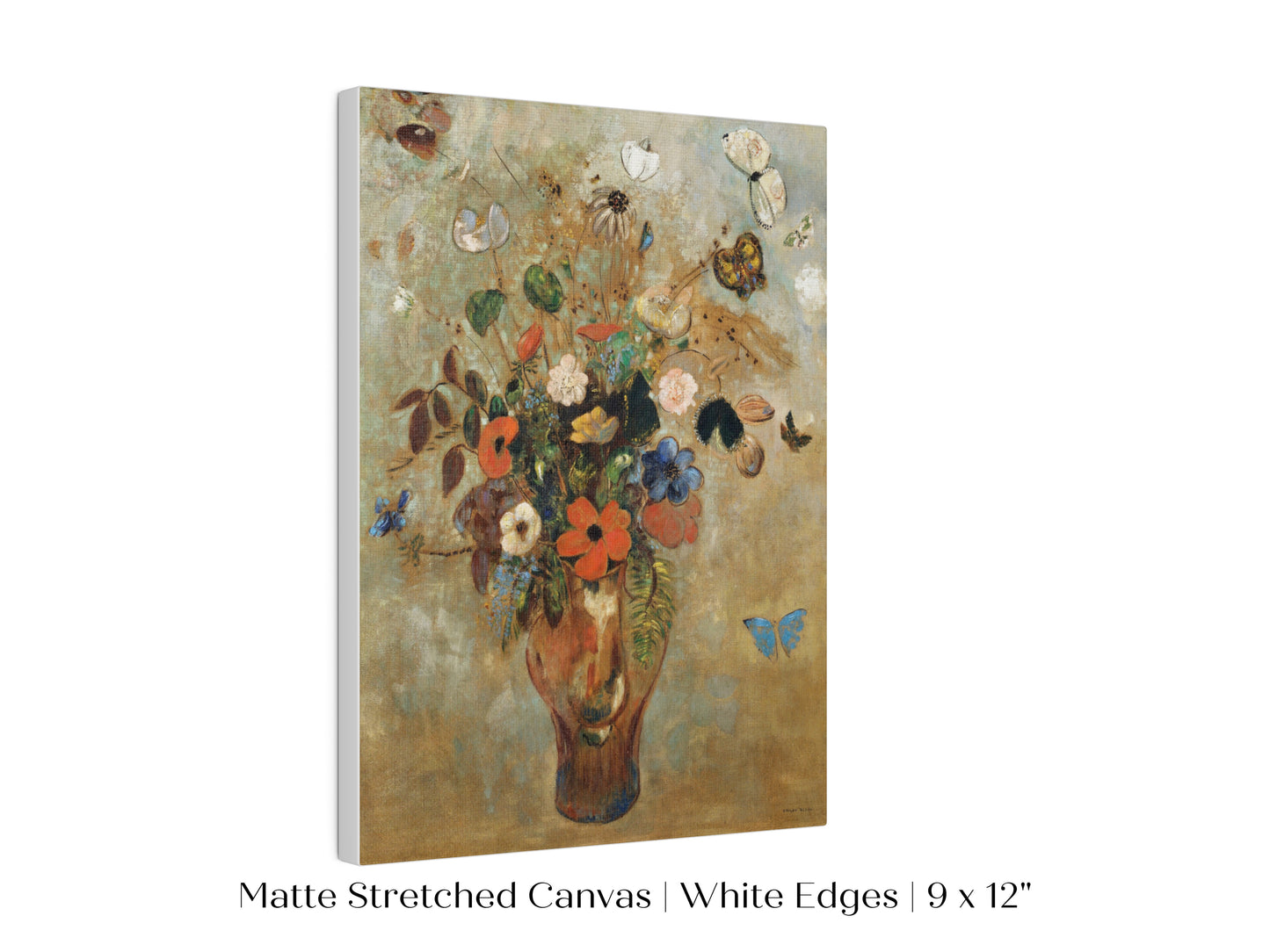 Still Life with a Vase of Flowers and Butterflies | P34