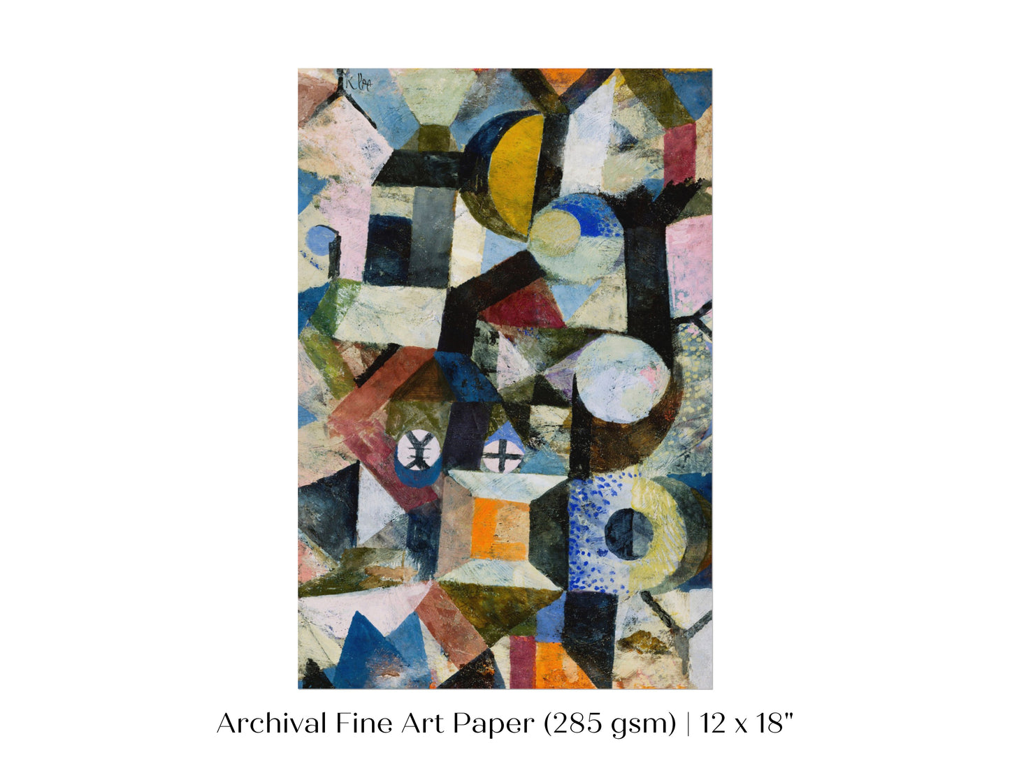 Paul Klee | Composition with the Yellow Half-moon and the Y | P37