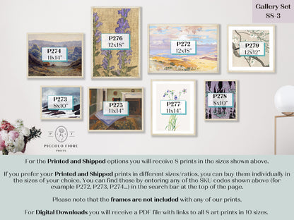 Lilac Eclectic | Gallery Wall Set | 8 Prints | S8-3