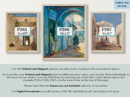 Morocco | Gallery Wall Set | 3 Prints | S9-9.18