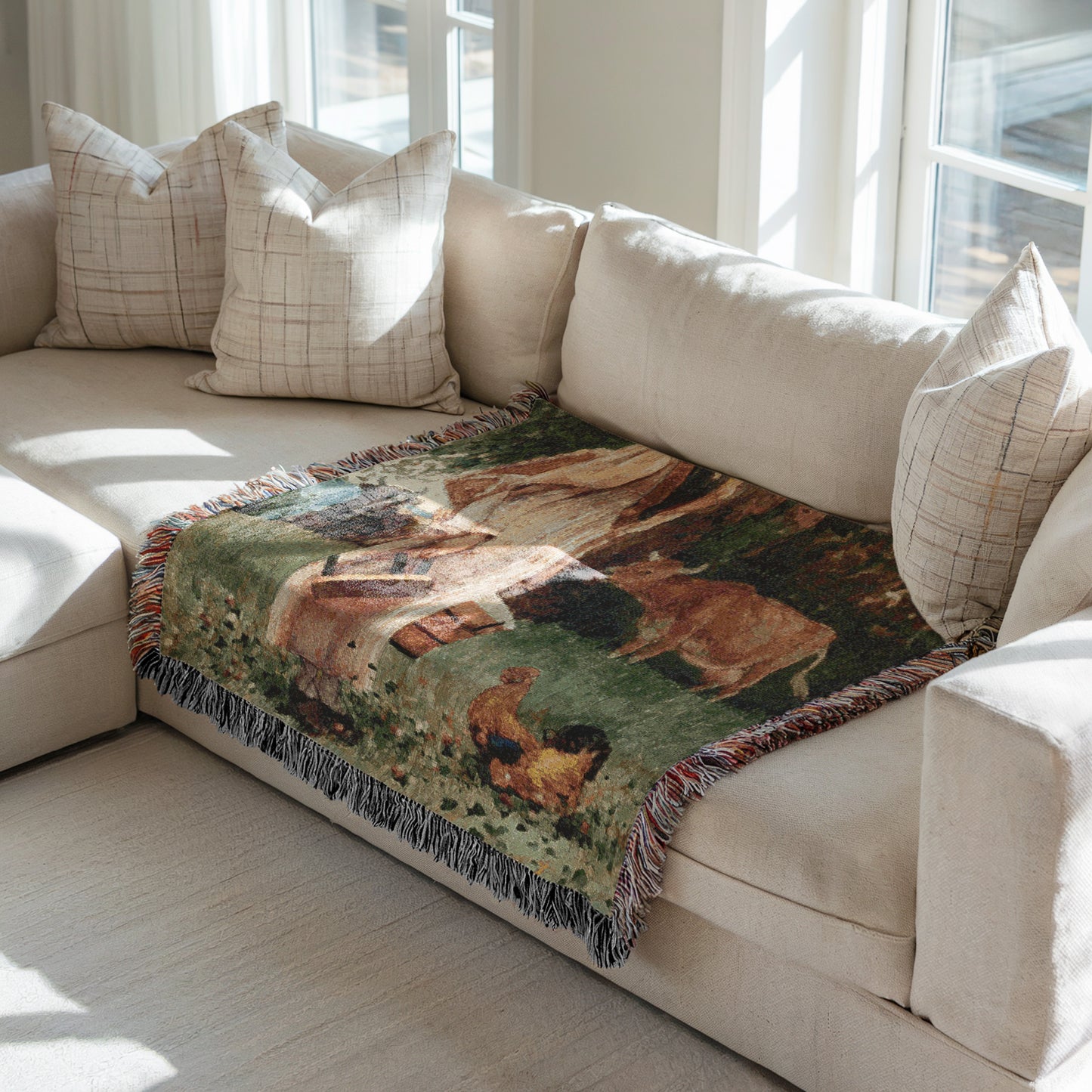The Milk Maid | Woven Blanket