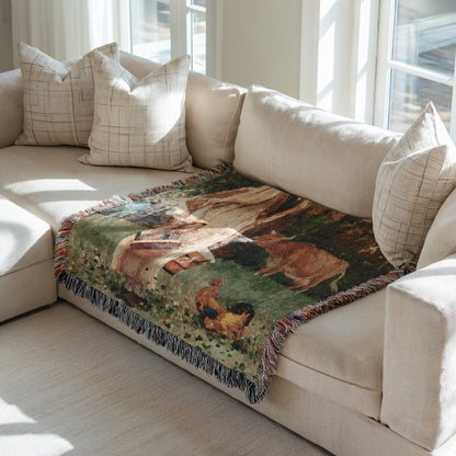 The Milk Maid | Woven Blanket