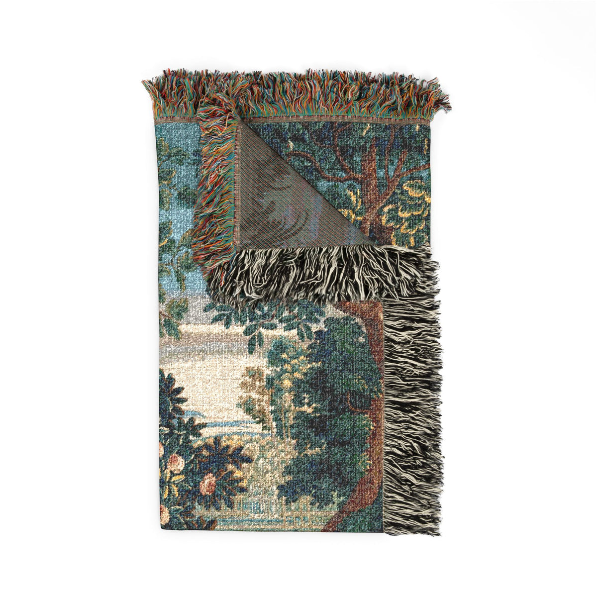 Vintage Garden Tapestry Woven Blanket