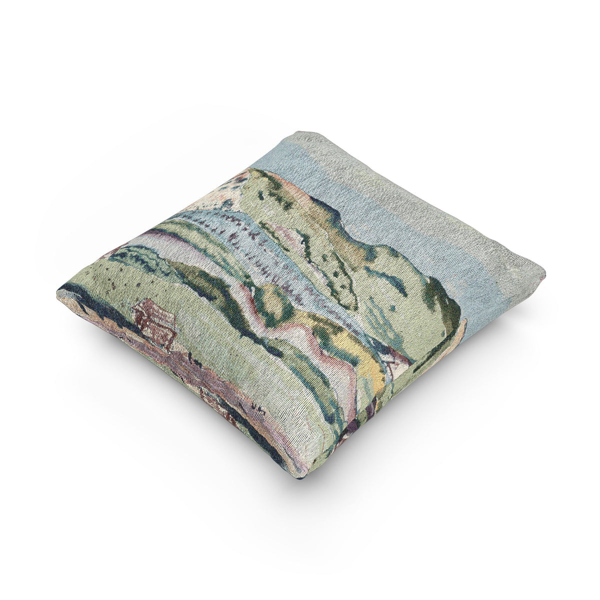 Watercolour Mountains Woven Throw Pillow - Piccolo Fiore Prints