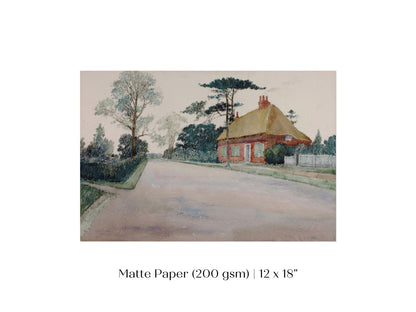 A Road in Dorset | P498 - Single Art Prints - Piccolo Fiore Prints