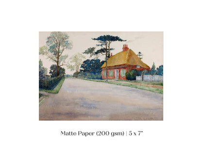A Road in Dorset | P498 - Single Art Prints - Piccolo Fiore Prints