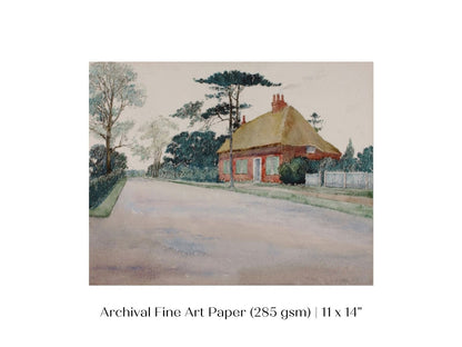 A Road in Dorset | P498 - Single Art Prints - Piccolo Fiore Prints